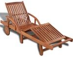 vidaXL Sonnenliege Massivholz Akazie 41446