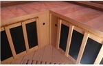 Dewello Infrarotkabine Sauna Brandon 140cm x 140cm 2 Personen Vollspektrum &