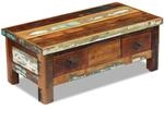 vidaXL Couchtisch mit Schubladen Altholz Massiv 90x45x35 cm 243321