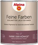 Alpina Feine Farben Lack No. 17 Farbe der K&ouml;nige&reg; Lila edelmatt 750 ml