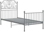 vidaXL Bettgestell Grau Metall 100x200 cm Modell 3723137