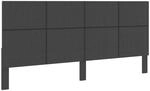 vidaXL Kopfteil Dunkelgrau Stoff 200x200 cm 287479