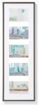 walther design New Lifestyle Galerie Kunststoffbilderrahmen 5x 10x15 cm Stahl KV515D