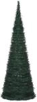 vidaXL K&uuml;nstlicher Pop-Up-Weihnachtsbaum mit Beleuchtung Gr&uuml;n 180 cm 321524