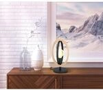 Eglo Tischleuchte Basildon 1-flammig Schwarz-Braun E27 40 W