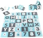 Juskys Kinder Puzzlematte Noah 36-teilig A bis Z und 0 bis 9