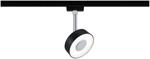 Paulmann URail LED-Spot Circle 5W Schwarz matt/Chrom 4000K dimmbar