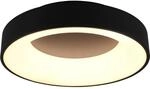 Trio LED Deckenleuchte Girona Schwarz matt 110 mm x 450 mm x 450 mm