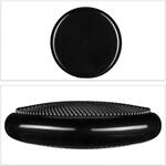 Relaxdays Balancekissen Kunststoff Schwarz mit Luftpumpe 33 cm 1 kg