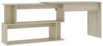 vidaXL Eckschreibtisch Sonoma-Eiche 200x50x76 cm Holzwerkstoff 801101