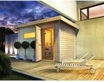 Karibu Saunahaus Hendrik 1 mit Ofen 9kW und externe Steuerung Easy