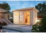 Karibu Saunahaus Hendrik 1 mit Ofen 9kW und externe Steuerung Easy