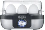 Severin Eierkocher EK 3163 Edelstahl-Schwarz 3 Eier