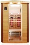 Dewello Infrarotkabine Sauna Toronto 127cm x 106cm 2 Person Vollspektrum &