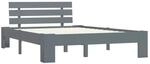 vidaXL Massivholzbett Grau Kiefer 120x200 cm617175