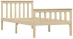 vidaXL Massivholzbett Helles Holz Kiefer 100x200 cm617227
