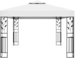 vidaXL Pavillon mit Doppeldach 3x4 m Wei&szlig;