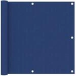 vidaXL Balkon-Sichtschutz Blau 90x600 cm Oxford-Gewebe 135015