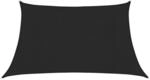vidaXL Sonnensegel 160 g/m&sup2; Schwarz 3/4x2 m HDPE 311763