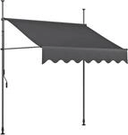 Garden Pleasure Klemmmarkise 300 cm x 300 cm Anthrazit