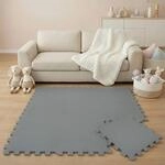 LittleTom Baby & Kinder Puzzlematte 30 x 30 cm 9 St&uuml;ck Grau