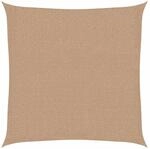 vidaXL Sonnensegel 160 g/m&sup2; Taupe 2x2 m HDPE 311382
