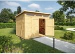 Weka Holz-Gartenhaus Weka Gartenhaus 264 Pultdach Unbehandelt 249 cm
