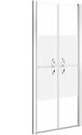 vidaXL Duscht&uuml;r Halbmatt ESG 71x190 cm 148785