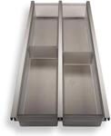 SOTECH Cuisio Besteckeinsatz 300 mm H&ouml;he 55 mm Transluzent Graphitgrau