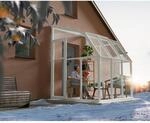 Palram - Canopia Gew&auml;chshaus Wei&szlig; 4 m&sup2; inkl. Fundamentrahmen