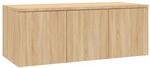 vidaXL TV-Schrank Sonoma-Eiche 80x34x30 cm Holzwerkstoff