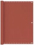 vidaXL Balkon-Sichtschutz Terracotta-Rot 120x600 cm HDPE 310955