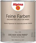 Alpina Feine Farben Lack No. 06 D&auml;cher von Paris&reg; Taupe edelmatt 750 ml
