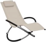 vidaXL Kinder-Sonnenliege Stahl Creme