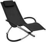 vidaXL Kinder-Sonnenliege Stahl Schwarz