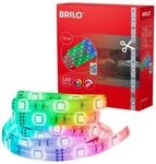 Brilo LED-Strip RGB mit Fernbedienung Farbwechsel Dimmbar K&uuml;rzbar Wei&szlig; 10 m