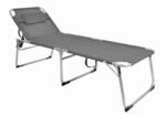 Lex XXL Aluminium Gartenliege Sonnenliege Gepolstert mit Kopfkissen Klappbar...