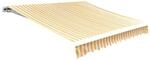 vidaXL Markisenbespannung Canvas Sonnenblumengelb & Wei&szlig; 3x2,5 m 141016
