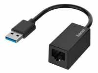Hama Netzwerk-Adapter USB-Stecker/LAN-Ethernet-Buchse Gigabit Ethernet Schwarz