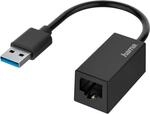 Hama Netzwerk-Adapter USB-Stecker/LAN-Ethernet-Buchse Gigabit Ethernet Schwarz