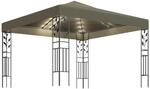 vidaXL Pavillon mit LED-Lichterkette 3x3 m Taupe Modell 1