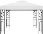 vidaXL Pavillon 3x3 m Wei&szlig; 180 g/m2