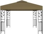 vidaXL Pavillon 3x3 m Taupe 180 g/m2