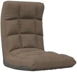 vidaXL Bodenstuhl Faltbar Taupe Stoff 336593