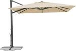 Schneider Ampelschirm 300 cm x 300 cm Natur mit Dreh- & Neigungsfunktion
