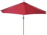 MCW Sonnenschirm Lorca Halbrund 2,7m UV 50+ 270cm Bordeaux ohne St&auml;nder
