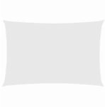 vidaXL Sonnensegel Oxford-Gewebe Rechteckig 2x5 m Wei&szlig; 135259