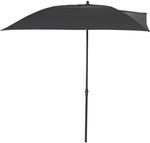 Siena Garden Balkonschirm 160 cm x 100 cm Anthrazit mit Push-Up Mechanik