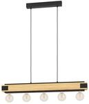 Eglo Pendelleuchte Layham Braun-Schwarz &Oslash; 85 cm x 110 cm 5-flammig