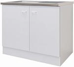 Flex-Well Classic K&uuml;chen-Sp&uuml;lenunterschrank Speed 100 cm Wei&szlig;